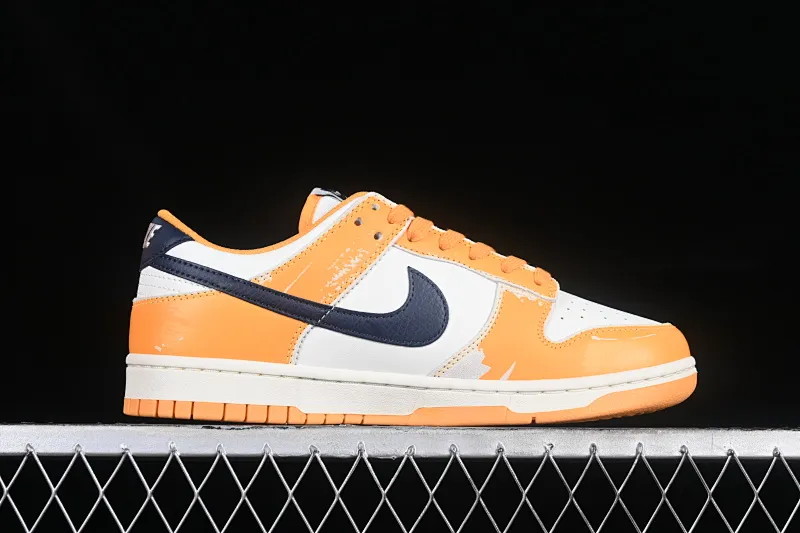 All categories Nk SB Dunk series Nk SB Dunk Low low-top sneakers Nk Dunk Low "Wear and Tear" distressed white orange SB low-top sports and leisure sneakers FN3418-100